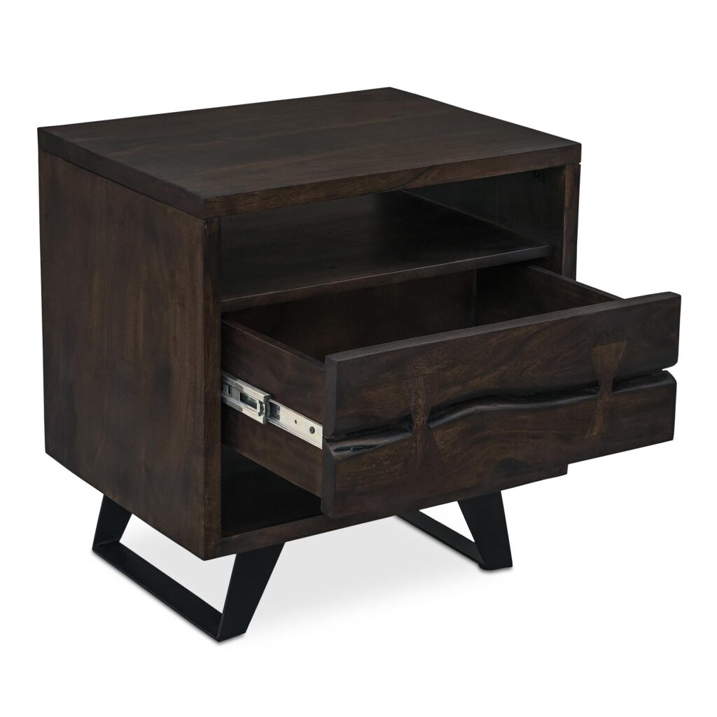 Madagascar Nightstand Dark Brown - Image 2