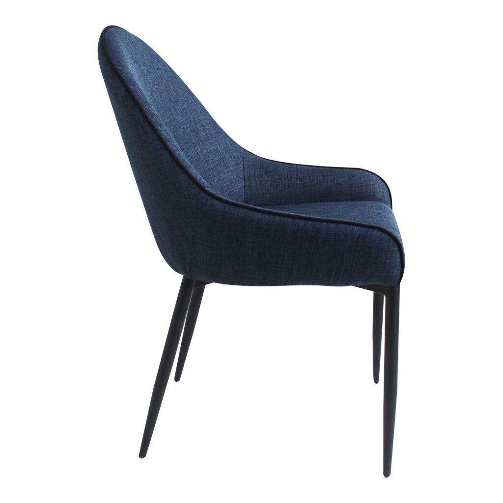 Lapis Dining Chair Dark Blue (Set of 2) UU-1001-26 UU 1001 26 02