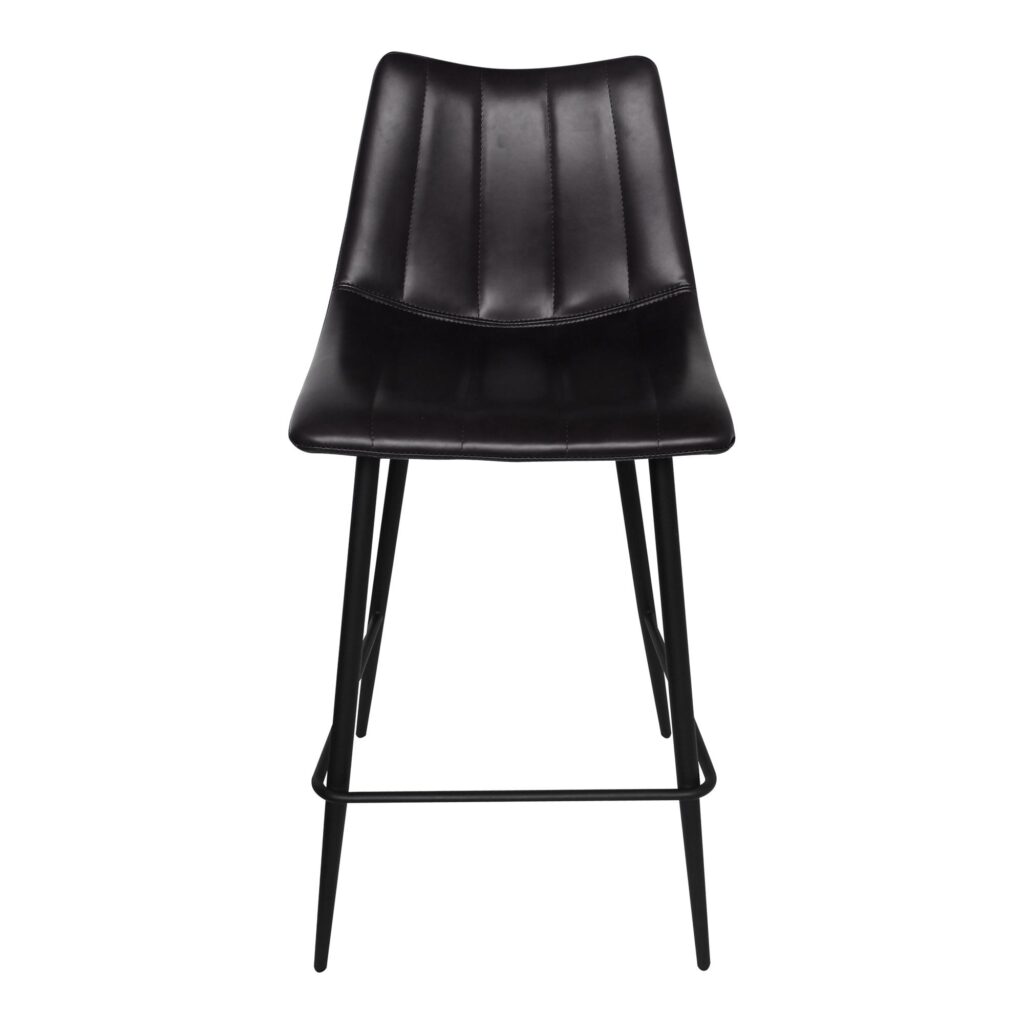 Alibi Counter Stool Matte Black (Set of 2) UU-1002-02 UU 1002 02