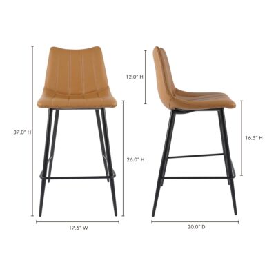 Alibi Counter Stool Tan - Set Of Two 21 Alibi Counter Stool Tan - Set Of Two UU-1002-21 UU 1002 21 70