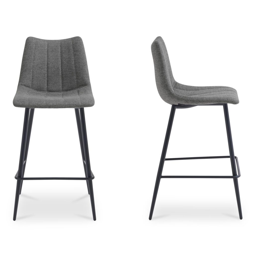 Alibi Counter Stool  Dark Grey-Set of Two - Image 3