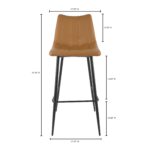 Alibi Barstool Tan - Set Of Two UU-1003-21 UU 1003 21 70