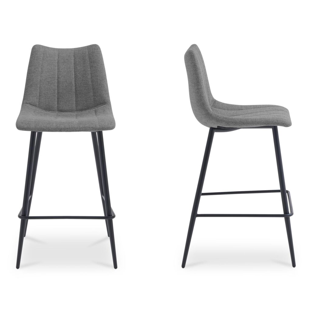 Alibi Bar Stool Dark Grey-Set of Two - Image 3