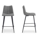 Alibi Bar Stool Dark Grey-Set of Two UU-1003-25 UU 1003 25 Alibi frontside shadsilo