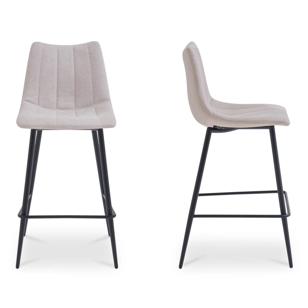 Alibi Bar Stool Beige-Set of Two - Image 3