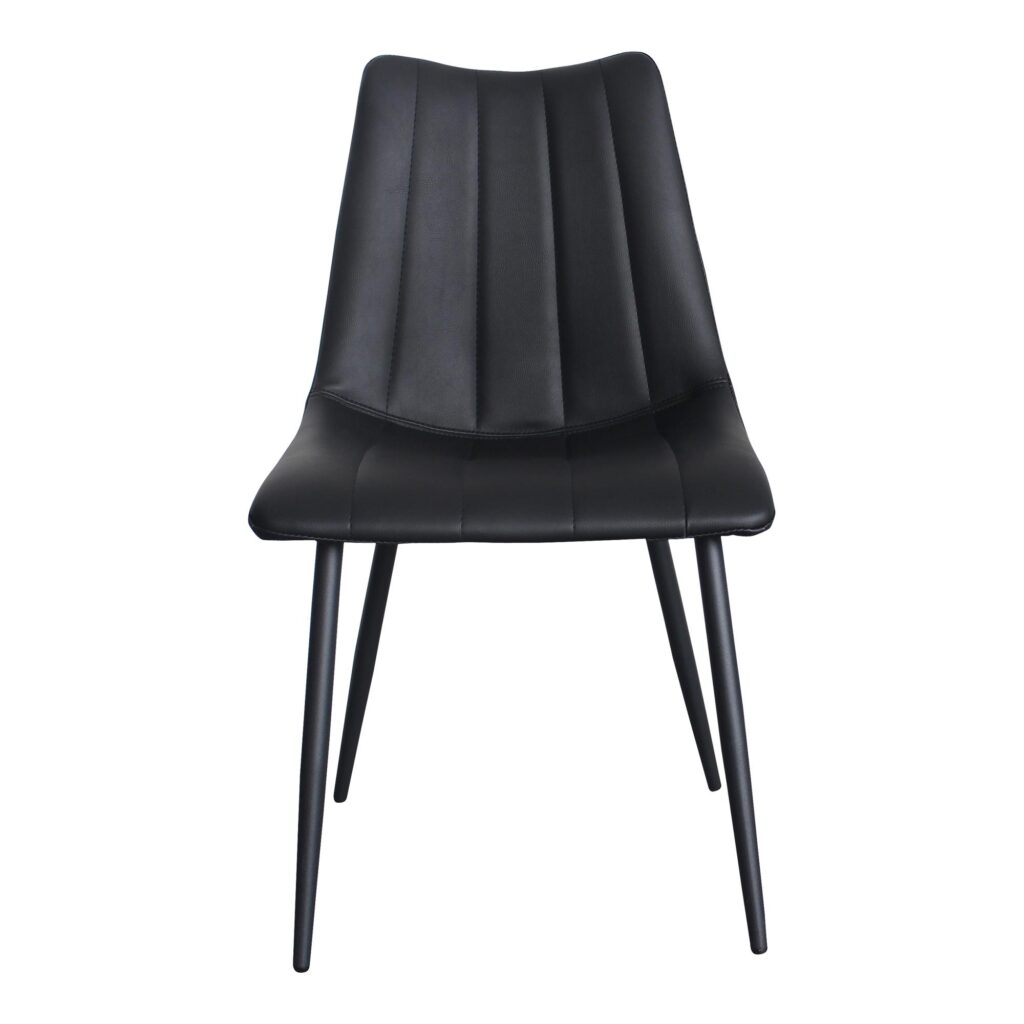 Alibi Dining Chair Matte Black (Set of 2) UU-1022-02 UU 1022 02