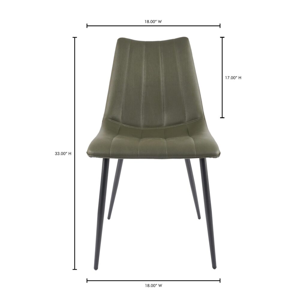 Alibi Dining Chair Dark Green - Set Of Two - Image 12