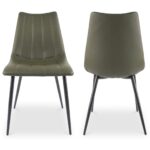 Alibi Dining Chair Dark Green - Set Of Two UU-1022-27 UU 1022 27 81