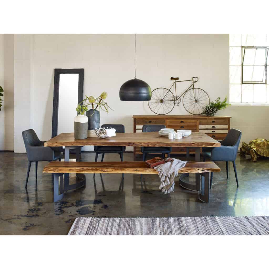 Bent Dining Table Large Smoked VE-1000-03-0 VE 1000 03 50