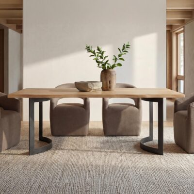 Bent Dining Table Small Oak 4 Bent Dining Table Small Oak VE-1001-24-0 VE 1001 24 0 10