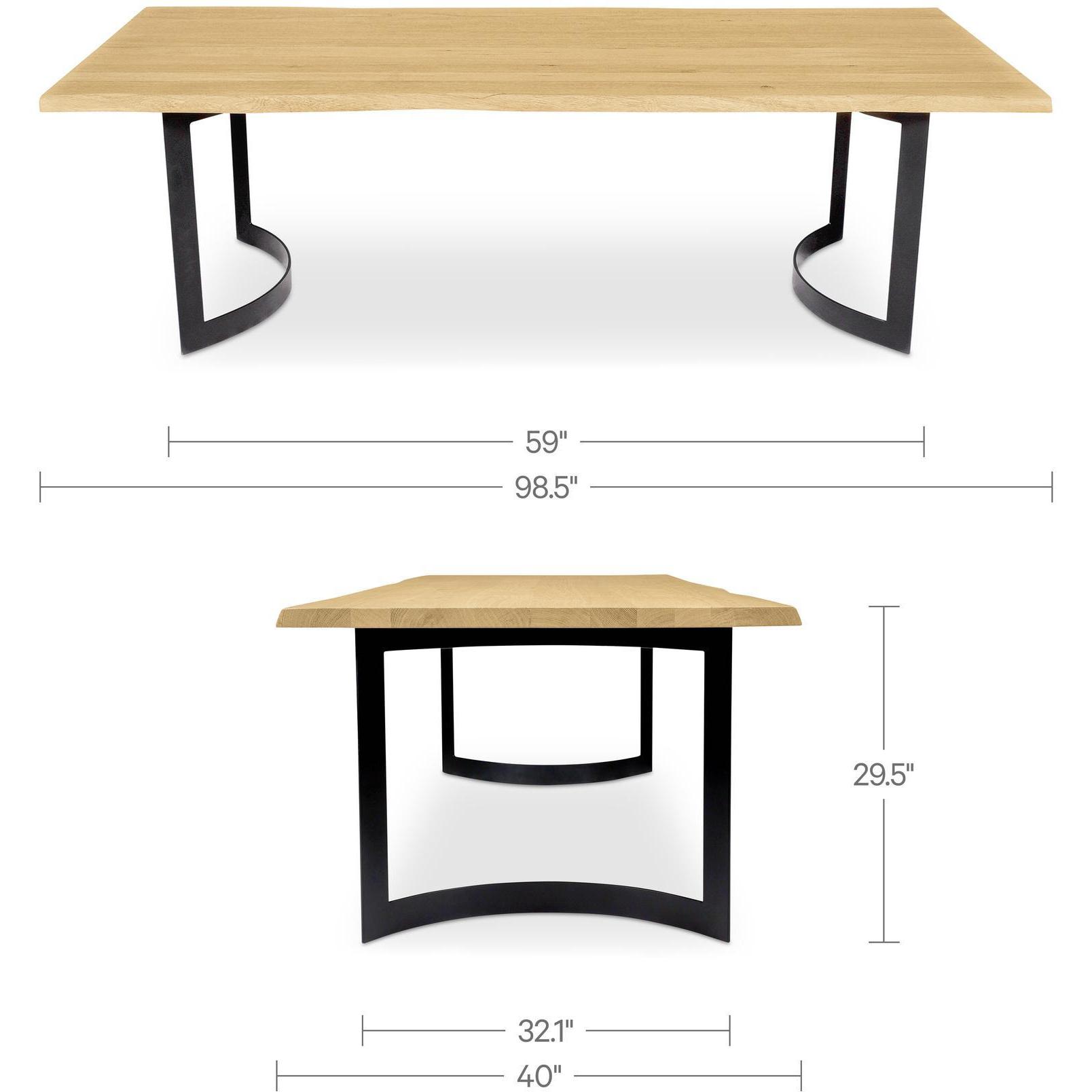 Bent Dining Table Small Oak 3 Bent Dining Table Small Oak - Image 3
