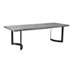 Bent Dining Table Small Weathered Grey VE-1001-29-0 VE 1001 29 01