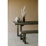 Bent Dining Table Small Weathered Grey VE-1001-29-0 VE 1001 29 30