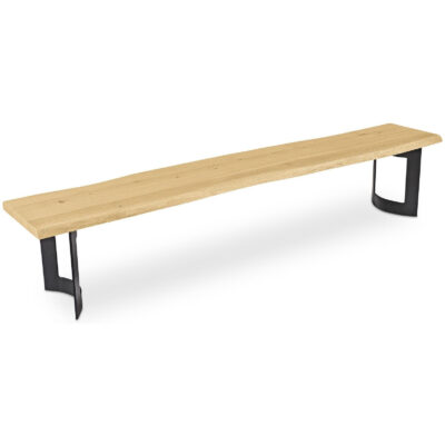 Bent Bench Small Oak VE-1002-24-0 VE 1002 24 0 Bent diagR shadsilo