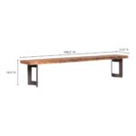 Bent Bench Large Smoked VE-1029-03-0 VE 1029 03 70