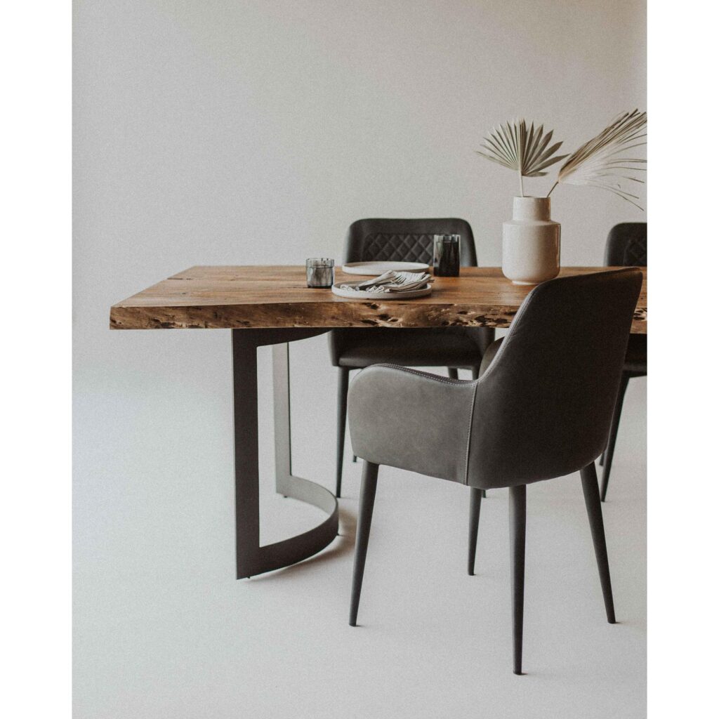 Bent Dining Table Extra Small Smoked - Image 9