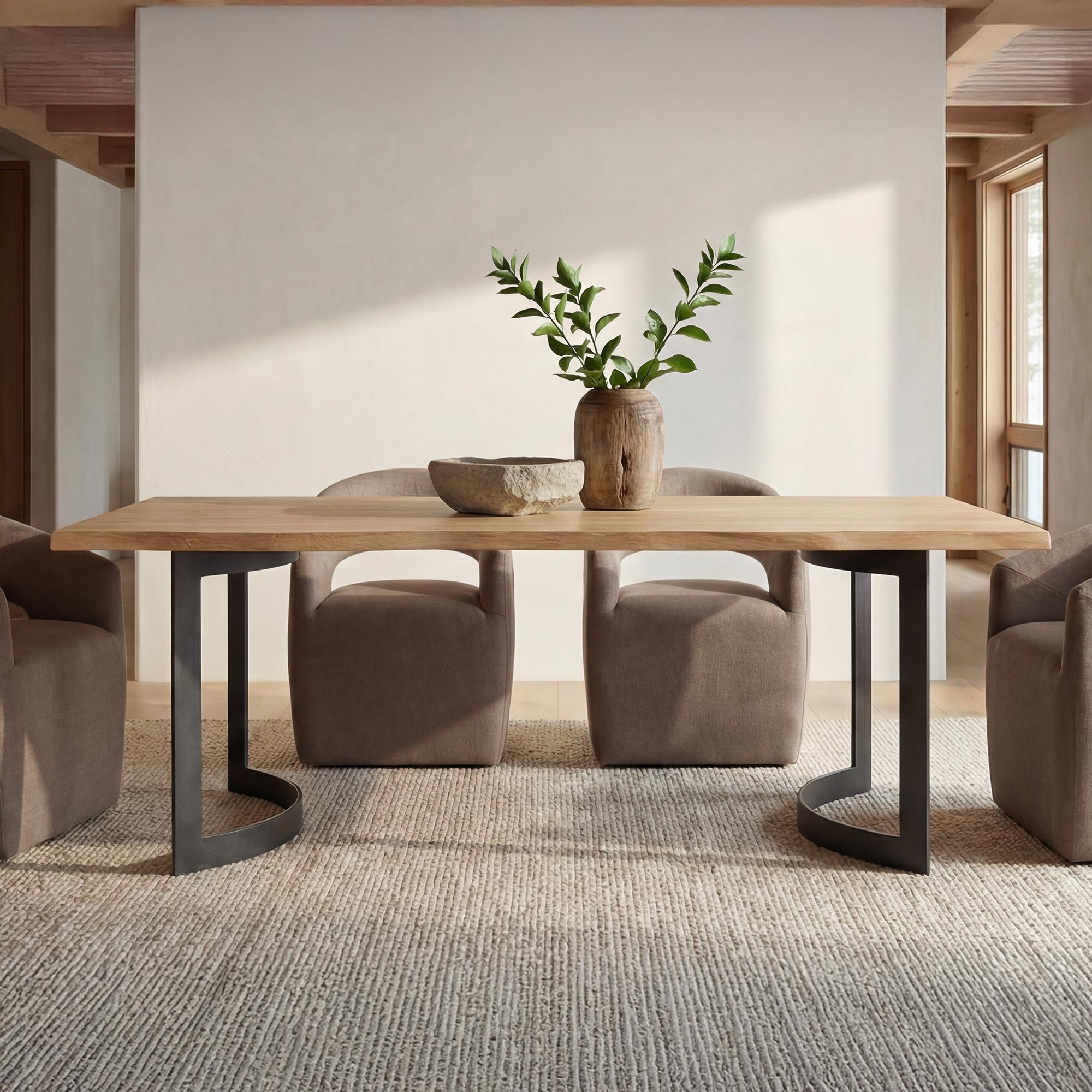 Bent Dining Table Extra Small Oak 2 Bent Dining Table Extra Small Oak - Image 2