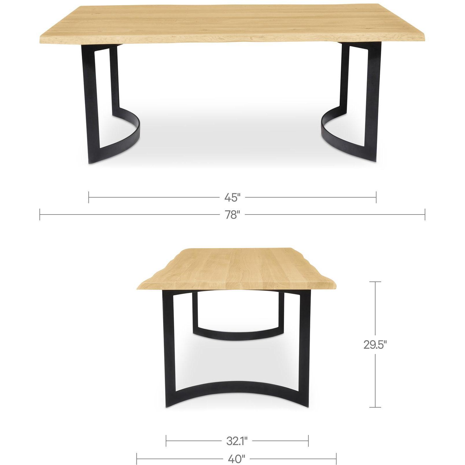 Bent Dining Table Extra Small Oak 3 Bent Dining Table Extra Small Oak - Image 3