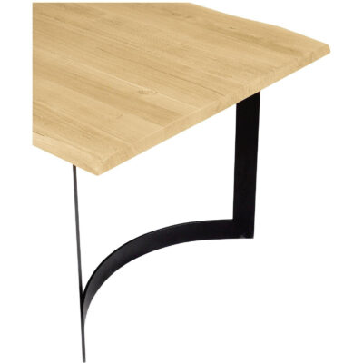 Bent Dining Table Extra Small Oak VE-1036-24-0 VE 1036 24 0 Bent closeup shadsilo
