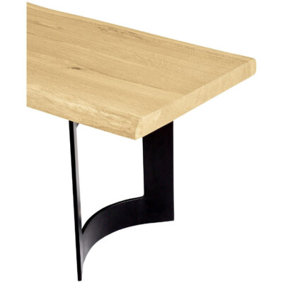 Bent Bench Extra Small Oak VE-1038-24-0 VE 1038 24 0 Bent closeup shadsilo