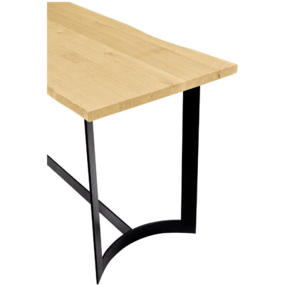Bent Counter Table Oak VE-1039-24-0 VE 1039 24 0 Bent closeup shadsilo
