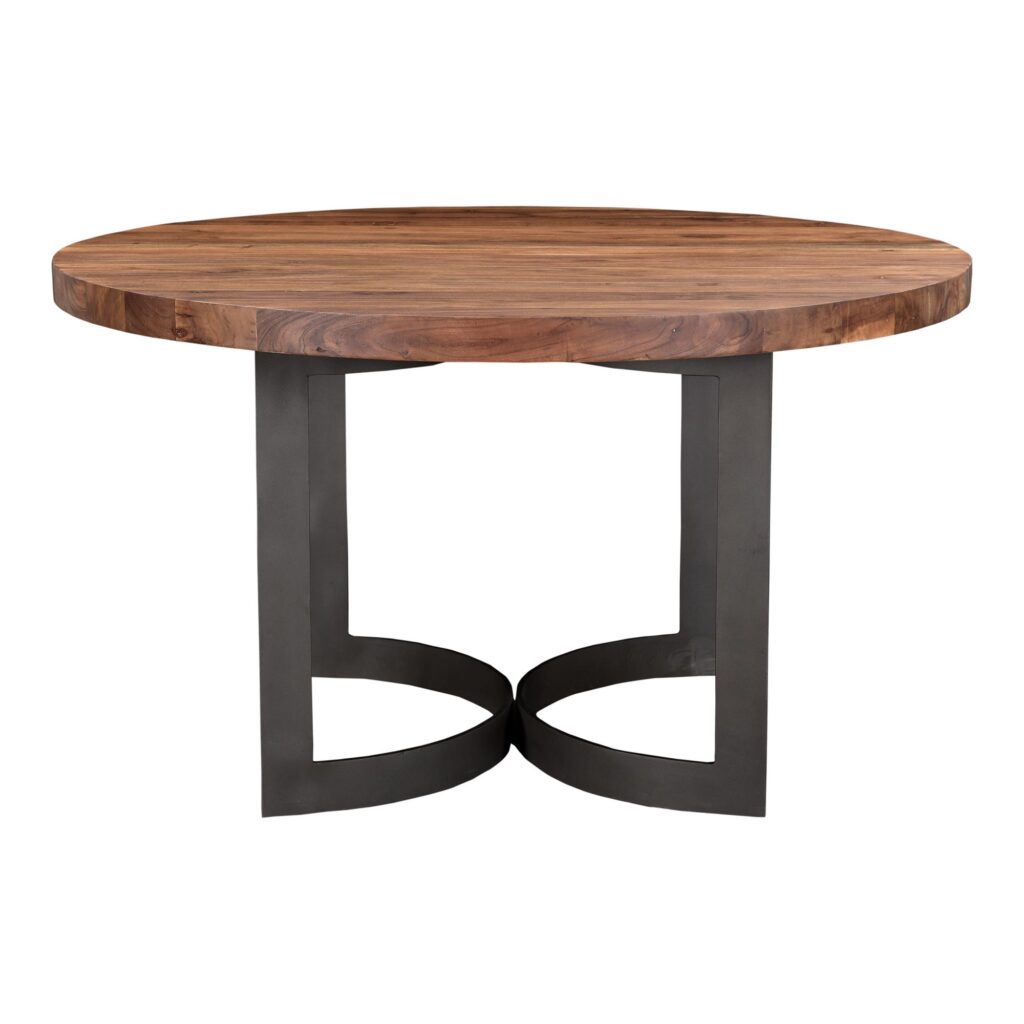 Bent Round Dining Table 54" Smoked VE-1106-03-0 VE 1106 03