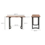 Bent Bar Table Smoked VE-1109-03-0 VE 1109 03 70