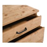 Tade 3 Drawer Nighstand Honey Pine VE-1132-21 VE 1132 21 Tade Bedroom closeup01 shadsilo