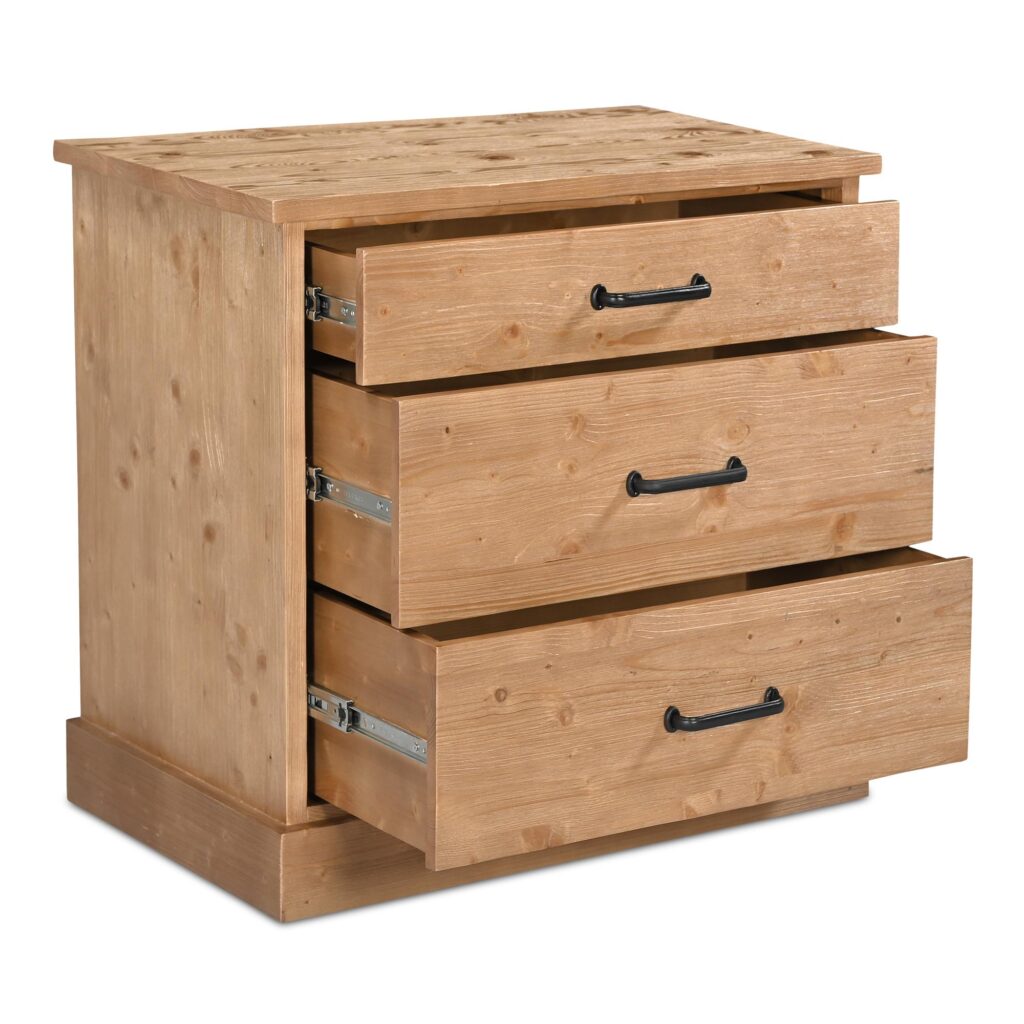 Tade 3 Drawer Nighstand Honey Pine - Image 3