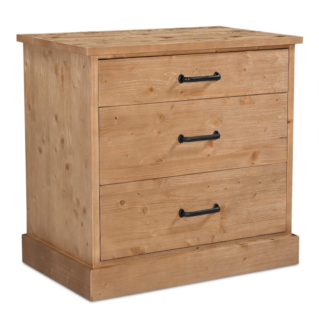 Tade 3 Drawer Nighstand Honey Pine - Image 2