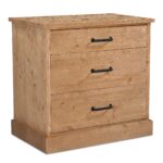 Tade 3 Drawer Nighstand Honey Pine VE-1132-21 VE 1132 21 Tade Bedroom diagR shadsilo