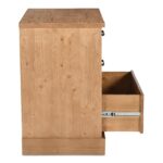 Tade 3 Drawer Nighstand Honey Pine VE-1132-21 VE 1132 21 Tade Bedroom side open shadsilo