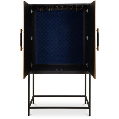Mako Bar Cabinet Black VL-1047-02 VL 1047 02 Mako front open shadsilo