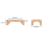 Evander Coffee Table Rectangle Aged Oak VL-1091-24 VL 1091 24 70