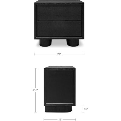 Marcelle Nightstand Black VL-1100-02 VL 1100 02 70