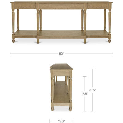 Martha Console Table Brown VL-1104-03 VL 1104 03 70 dim