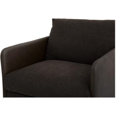 Teller Accent Chair Warm Black VV-1005-02 VV 1005 02 Teller closeup02 shadsilo
