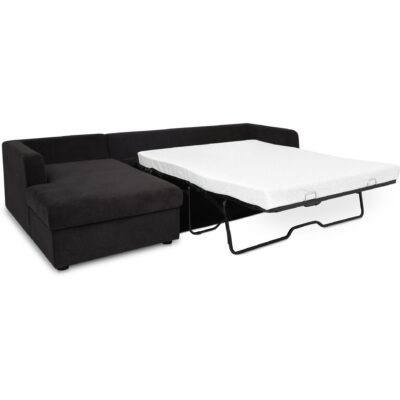 Burrow Sleeper Sectional With Storage Chaise Black Left VV-1007-02-L-0 VV 1007 02 L 0 Burrow diagR open shadsilo