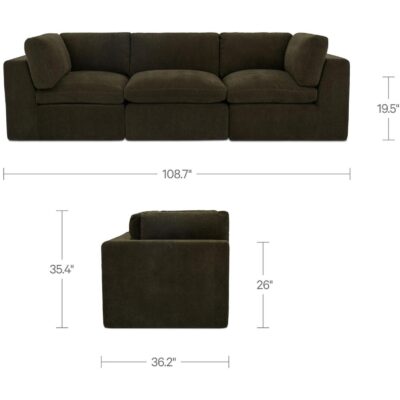 Cates Modular Sofa Dark Green VV-1013-27 VV 1013 27 70