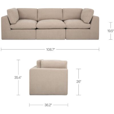 Cates Modular Sofa Pebble VV-1013-34 VV 1013 34 70