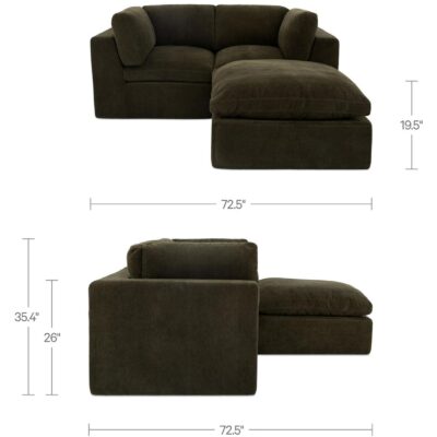 Cates Nook Modular Sectional Dark Green VV-1014-27 VV 1014 27 70
