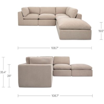 Cates Dream Modular Sectional Pebble VV-1016-34 VV 1016 34 70