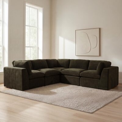 Cates Classic L Modular Sectional Dark Green VV-1017-27 VV 1017 27 10