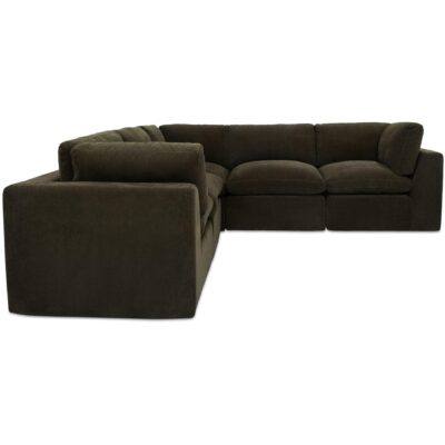 Cates Classic L Modular Sectional Dark Green VV-1017-27 VV 1017 27 Cates side right shadsilo