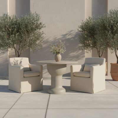 Lydia Outdoor Slipcover Dining Chair Cream 13 Lydia Outdoor Slipcover Dining Chair Cream VV-1019-05 VV 1019 05 00