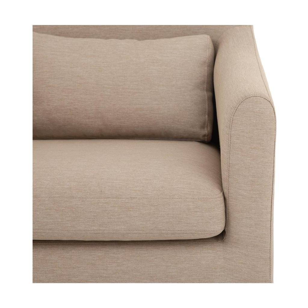 Lydia Outdoor Slipcover Dining Chair Light Brown 5 Lydia Outdoor Slipcover Dining Chair Light Brown - Image 5