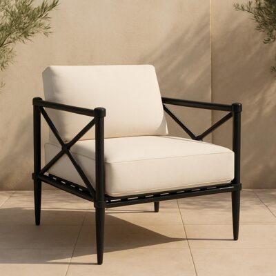 Willow Outdoor Accent Chair Cream VV-1020-05 VV 1020 05 00