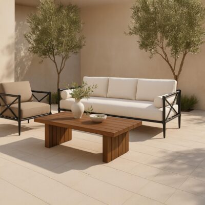 Willow Outdoor Sofa Cream VV-1021-05 VV 1021 05 00