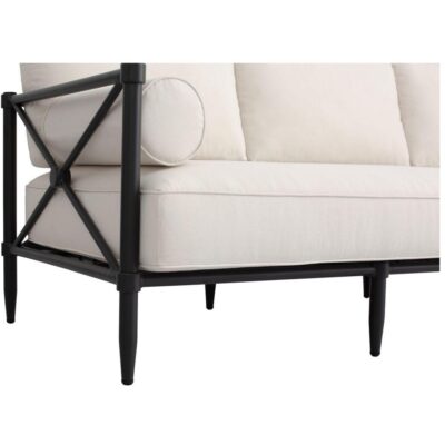 Willow Outdoor Sofa Cream VV-1021-05 VV 1021 05 Willow closeup shadsilo