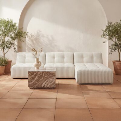 Sunseeker Outdoor Chaise Brown Stripe VV-1023-21 VV 1023 21 10